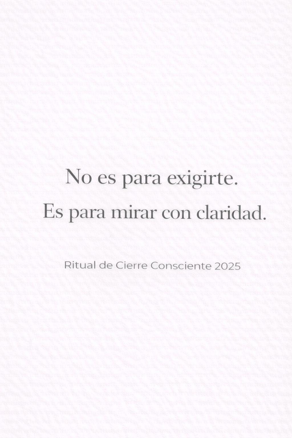 Ritual de Cierre Consciente 2025 - PDF + Audio de acompañamiento